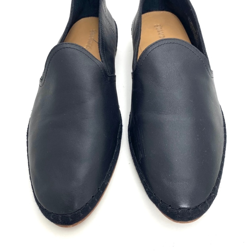 Soludos Venetian Soft Leather Convertible Flat Loafers in Black Size 8 - Picture 4 of 13